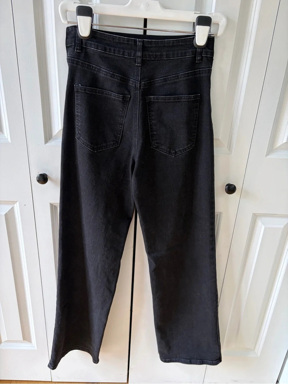 Bae the Label All Hours Maternity Wide Leg Jean - Black XS/4 - Picture 3 of 5